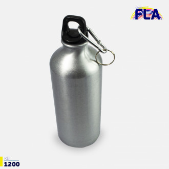 Caramañola Sublimable Metalica Silver 600 Ml + Caja