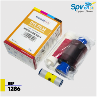 Cinta Magicard Mn250ymckok - Neo Color Negra En Reverso