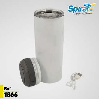 Termo Con Parlante Bluetotth Sublimable