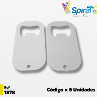 Destapador Ovalado Sublimacion X 5 Unds Metalico