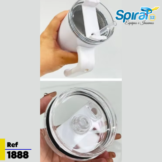 Termo Metalico Xl  Tipo Steel Blanco
