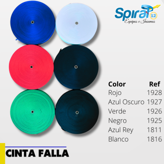 Cinta Falla 16mm X 100mts - Rojo