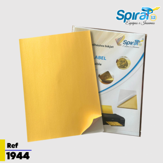 Papel Autoadhesivo Inkjet  Dorado A4 X 20 Hojas