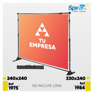 Backing Ajustable Publicitario 2,40 × 2,40 M (mediano)