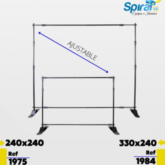 Backing Ajustable Publicitario 2,40 × 2,40 M (mediano)