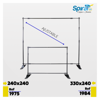 Backing Ajustable Publicitario 3,30 × 2,40 M (grande)