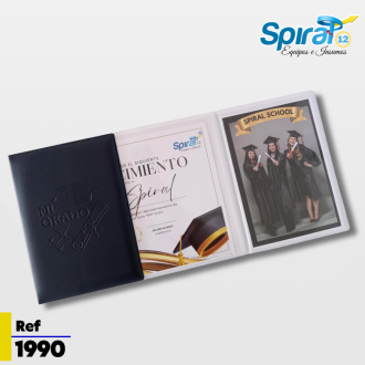 Carpeta Portadiploma 3 Cuerpos Para Grado (tamaño A4) X 3 Unidades Junior