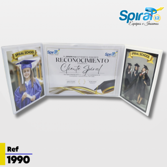 Carpeta Portadiploma 3 Cuerpos Para Grado (tamaño A4) X 3 Unidades Junior