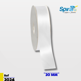 Cinta Razo Blanca (satin) 20 Mm (50 Metros) Cinta Para Sublimar